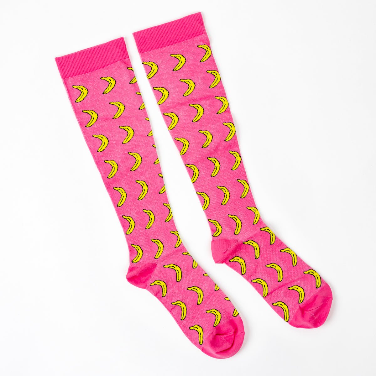 Pink Banana Compression Socks - TheraWear
