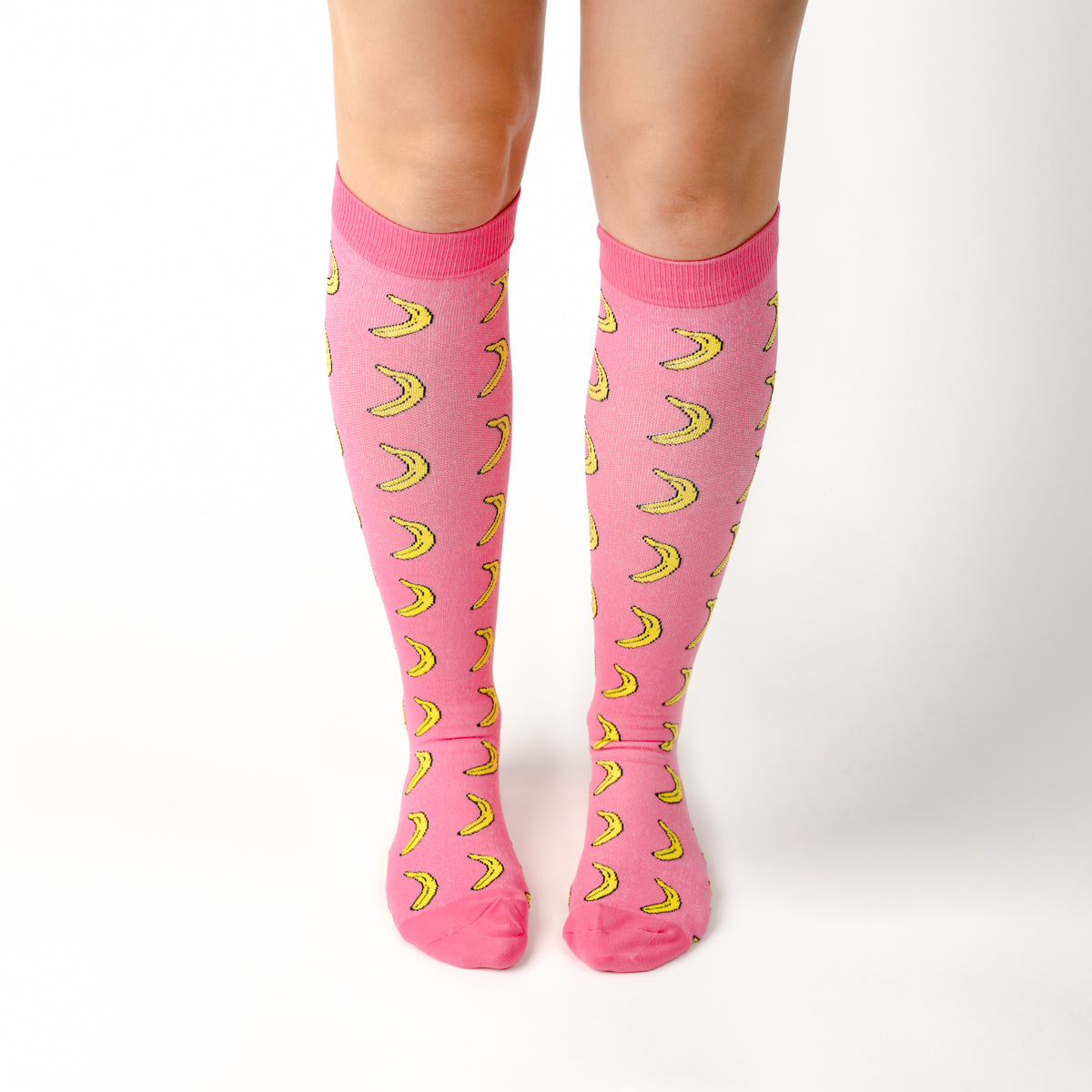 Pink Banana Compression Socks