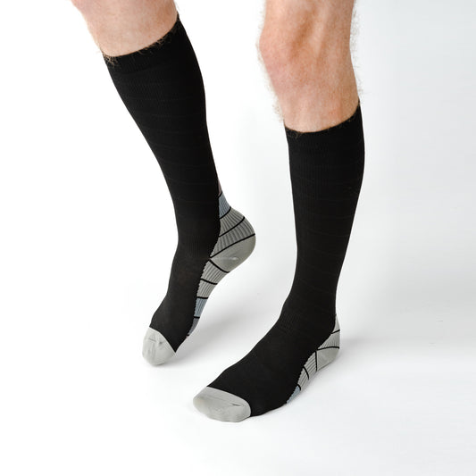Retro Grey Compression Socks