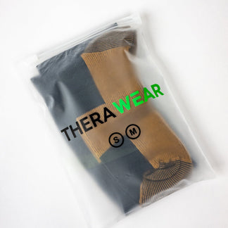 Black & Gold Copper Infused Knee-High Socks | TheraWear
