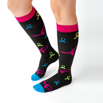 Ribbons Compression Socks - TheraWear